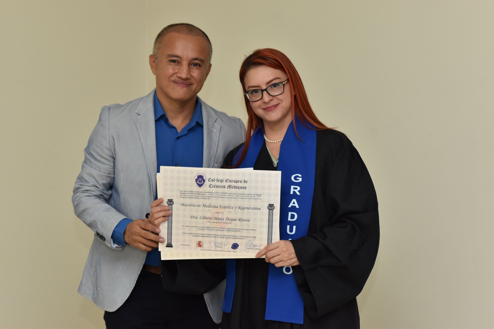 Graduadas del Máster en Medicina Estética - Collegi Europeu Colombia